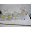 Image 1 : GLASS LIDDED DISHES, VASES, ETC.