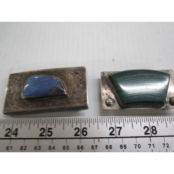 2 NAVAJO BELT BUCKLES