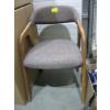 Image 1 : REDDISH UPHOLSTERED WOOD FRAME DINING CHAIR