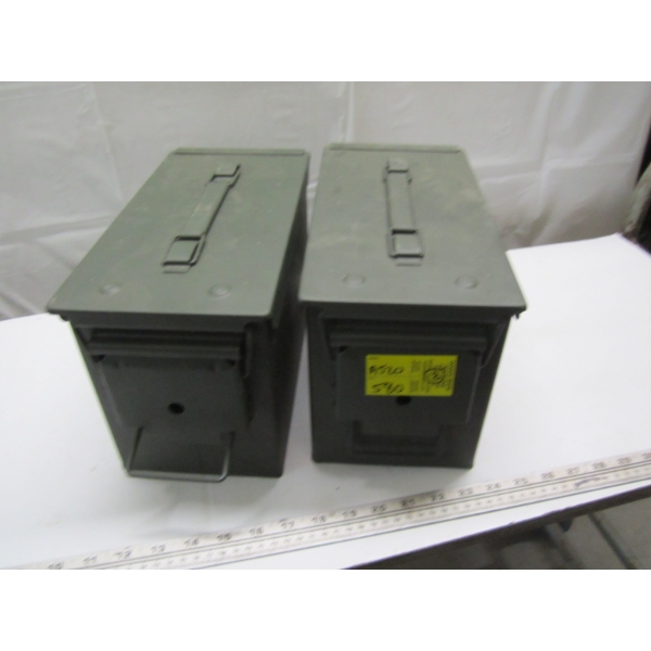 2 METAL MILITARY BOXES