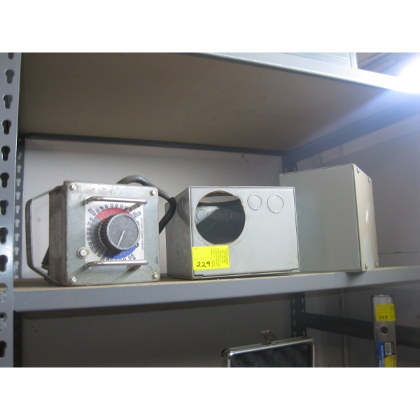 ELECTRICAL CONTROL BOX & 2 OTHER ELECTRICAL BOXES