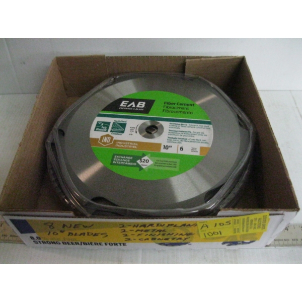 8 NEW 10" SAWBLADES