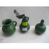 Image 1 : 3 WEST GERMAN WILHELN KANGEL GREEN VASES