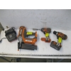 Image 1 : RIGID CORDLESS TOOL SET W/BRAD NAILER, IMPACT DRIVER, DRILL & CHARGER, 1 BATTERY
