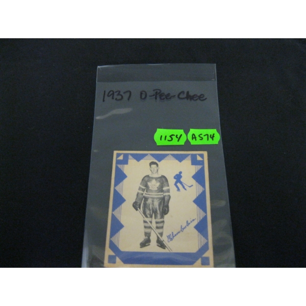 1937 O PEE CHEE HOCKEY CARD - ERWIN (MURPH) CHAMBERLAIN, SERIES E #142