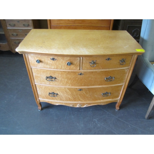 BIRDS EYE MAPLE 4 DRAWER DRESSER