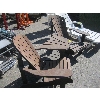 Image 2 : WOOD ADIRONDACK DOUBLE CHAIR W/CENTER TABLE