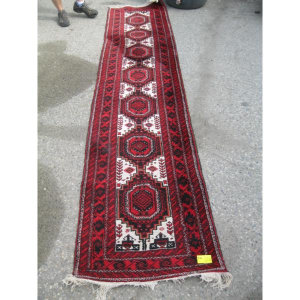 27"X125" HAND KNOTTED PERSIAN HALL RUNNER CARPET