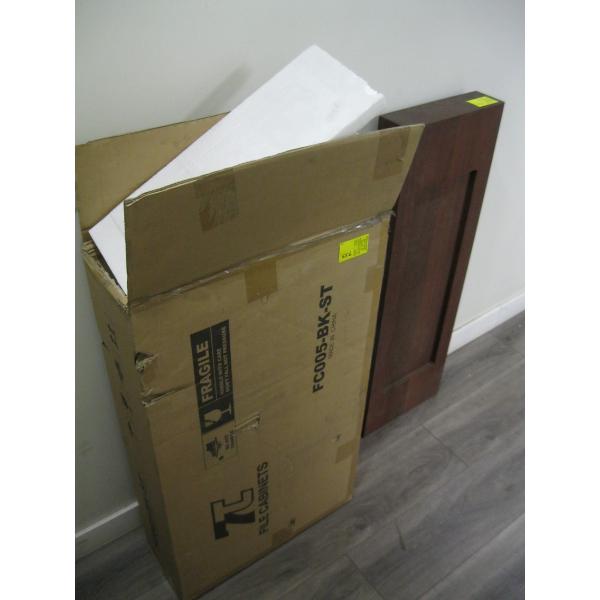 BOX W/NEW FILING CABINET & A LG. FINISHED BEAM
