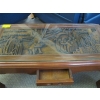 Image 2 : ORIENTAL THEME CARVED TOP & SIDES COFFEE TABLE
