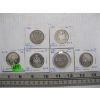 Image 1 : 6 CDN SILVER 50 CENT PIECES