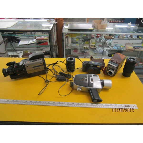 PENTAX VIDEO CAMERA, LENSES, ANTIQUE CAMERA, ETC.