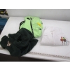 Image 1 : XL GREEN JACKET, LG VEST & WHITE SWEATER