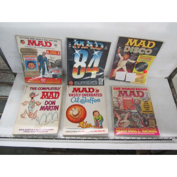 6 MAD MAGAZINES