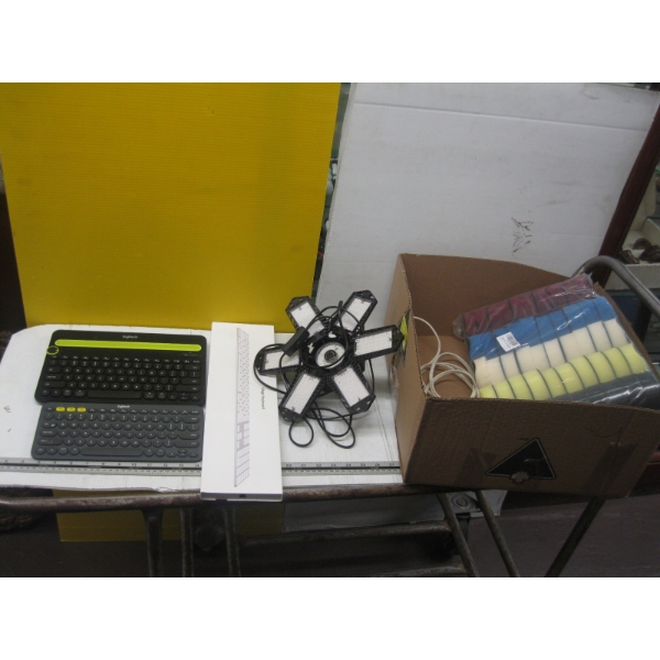KEYBOARDS, SPONGES, LIGHT, ETC.