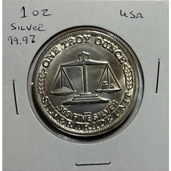 USA 1 OZ .999 SILVER TRADE UNIT (TAX EXEMPT)