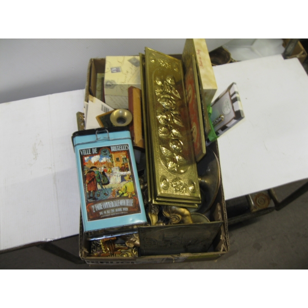 MISC. BRASSWARE, FIGURINES, FRAMED PICTURES, ETC.