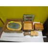 Image 1 : WOOD BOXES - VARIOUS SIZES, SHAPES & A MARBLE CUTTING BOARD