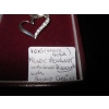 Image 3 : 10KT WHITE GOLD HEART PENDANT W/SMALL DIAMONDS W/SILVER CHAIN