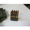 Image 2 : 2 VINTAGE MILITARY 30 CALIBER AMMO BELTS - CAL 30 BALL M2 - 8 ROUND FULL CLIPS