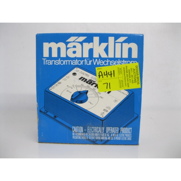 MARKLIN TRAIN TRANSFORMER - 120V