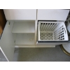 Image 3 : 2 DRAWER CABINET W/LAUNDRY HAMPER & CABINET SHELF