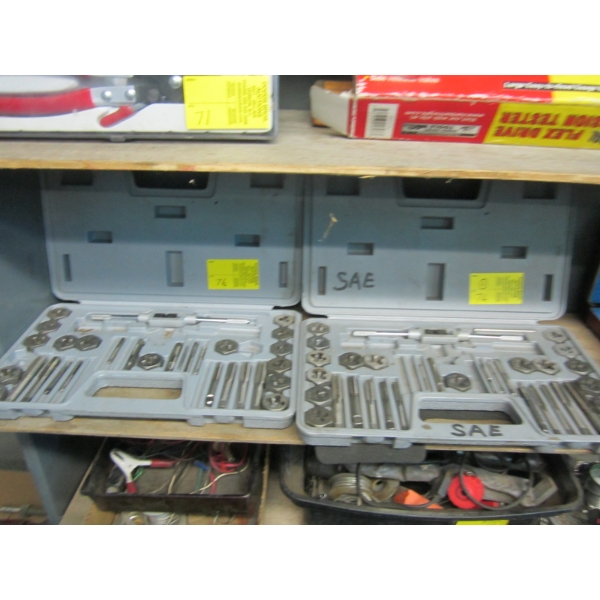 2 INCOMPLETE TAP & DIE SETS