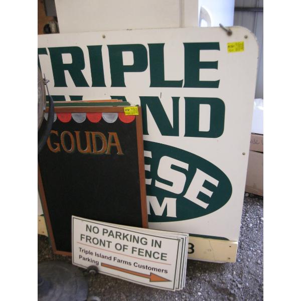 TRIPLE ISLAND CHEESE SIGNS