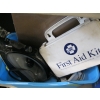 Image 3 : 2 BINS OF MISC. GAUGES, IRON, WIRELESS SMART HOME SECURITY SYSTEM, ALARM PANEL, ETC.