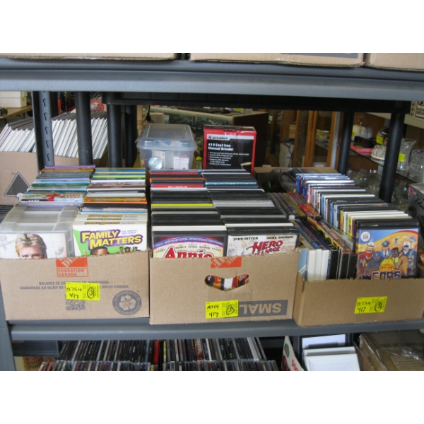 3 FLATS OF DVDs