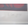 Image 2 : FRAMED NUMBERED SILK SCREEN PRINT BY L. COLE, '75
