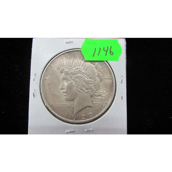 1922 AMERICAN $1 SILVER COIN