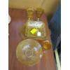 Image 1 : AMBER GLASS VINTAGE GLASSWARE