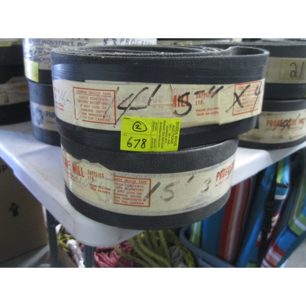 2 4" DRIVE BELTS - 14'5" & 15'3"