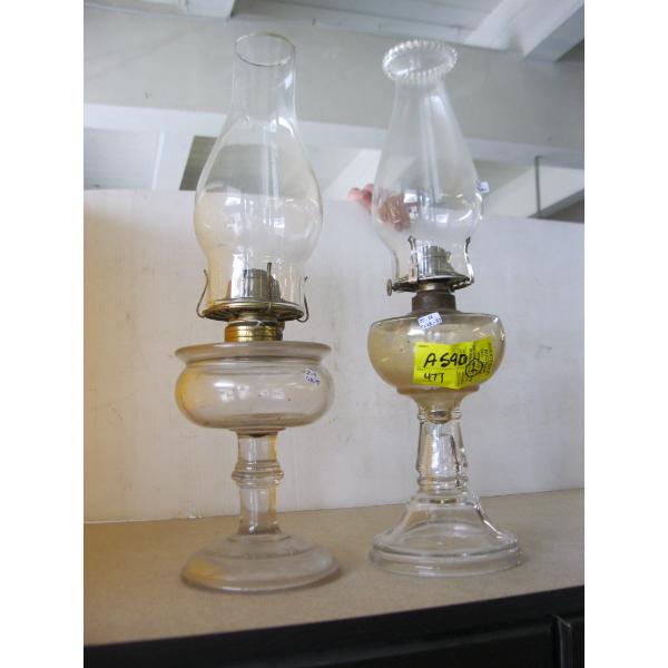 PAIR OF OIL LANTERNS