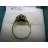 Image 3 : 10KT BLACK ALASKA DIAMOND HEMATITE RING, 2.9G, SZ 6