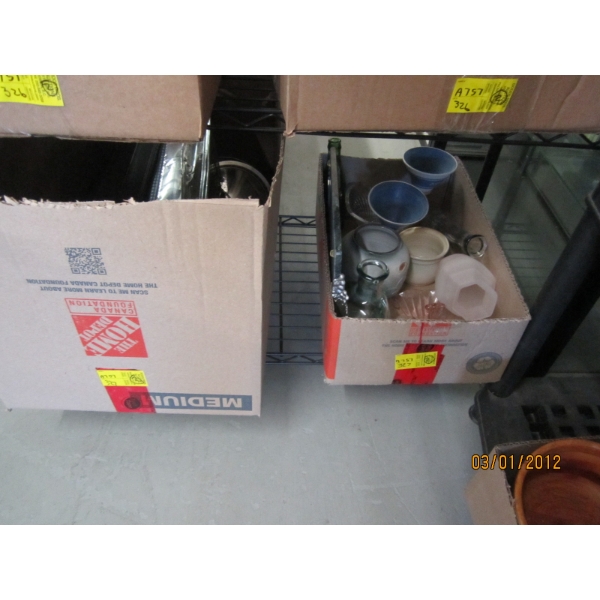 PANS, VASES, GLASSWARE