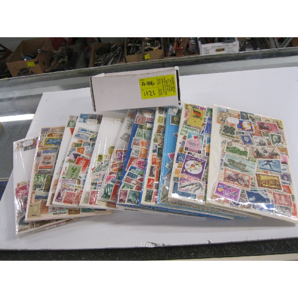 WORLD WIDE STAMPS IN 15 PACKETS