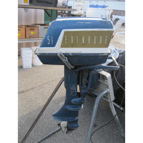 "AS IS" EVENRUDE 5.5HP OUTBOARD MOTOR
