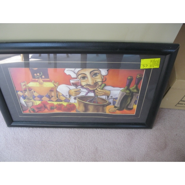 FRAMED PRINT OF THE CHEF