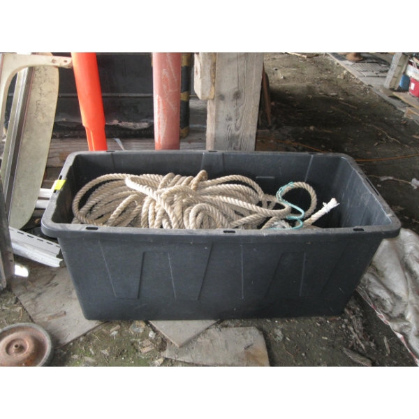 BIN W/ASST. ROPE