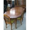 Image 2 : DINING TABLE W/4 CANE BACK CHAIRS & MATCHING CHINA CABINET
