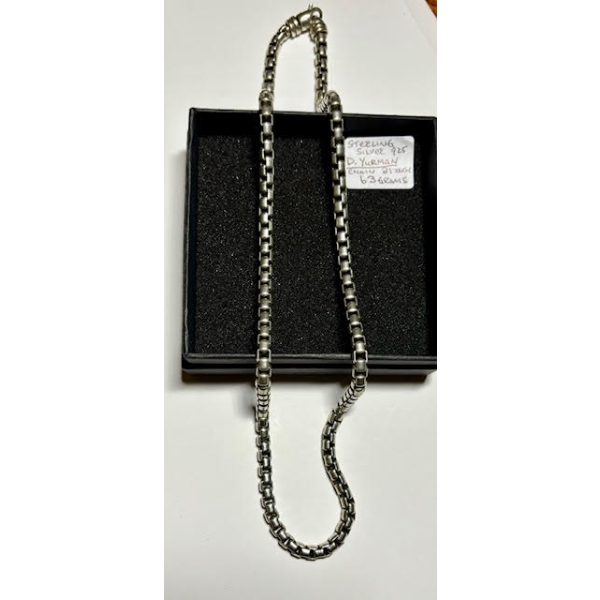 STERLING SILVER .925 D YURMAN SIGNED CHAIN