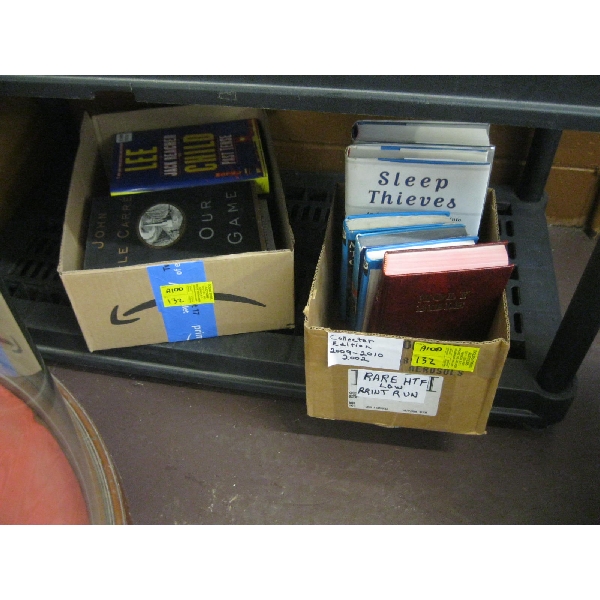 2 BOXES OF ASST. HARDCOVER BOOKS