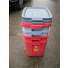 Image 1 : 4 RUBBERMAID TOTES W/LIDS