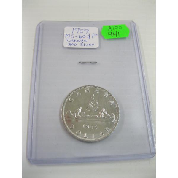 1959 CDN $1 COIN