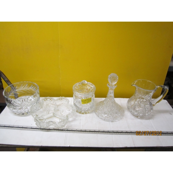 5 PIECES OF CRYSTAL