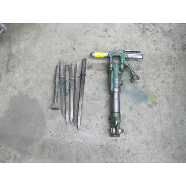 HEAVY DUTY AIR JACK HAMMER W/BITS