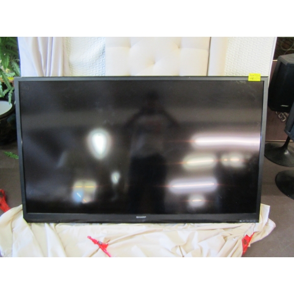 60" WALL MOUNT TV - NO REMOTE, NO WALL MOUNT HARDWARE