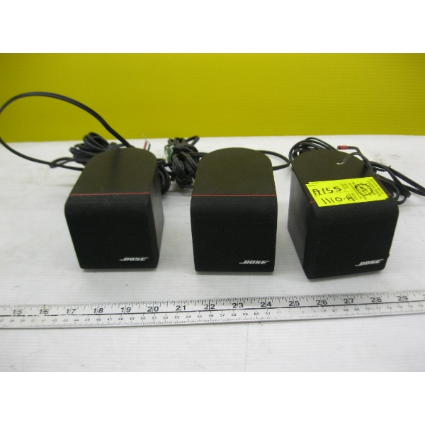 3 BOSE BOOKSHELF SPEAKERS